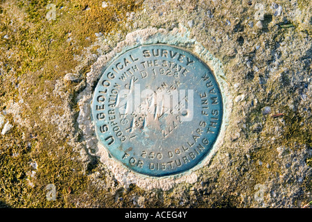 Survey marker Stock Photo