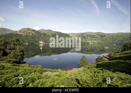 A view of Ullswater in the Lake District Cumbria England UK Stock Photo