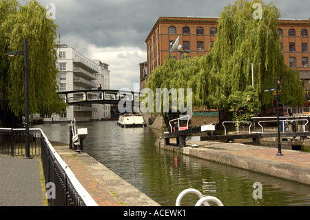 Camden Lock on the Grand Union Canal london Stock Photo