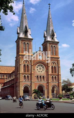 VNM Saigon Ho Chi Ming City Notre Dame church Stock Photo