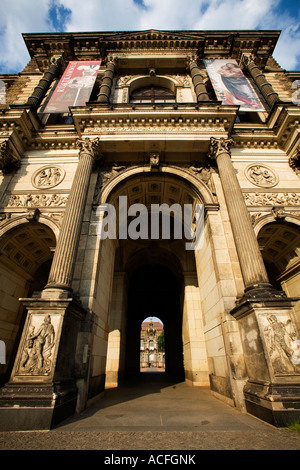 The entrance to the Zwinger Dresden Saxony Germany Stock Photo
