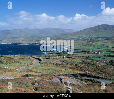ireland, county cork, beara peninsula, ballydonegan bay, rugged coastline on coast , wild atlantic way, beauty in nature, Stock Photo