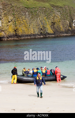 disembark on the Faire Island Stock Photo