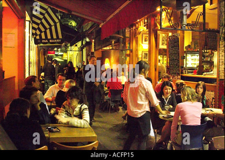 Cafes and Restaurants Block Place Melbourne Victoria Australia Stock Photo