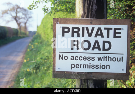 Private no public access beyond this point road sign, Surrey England UK ...