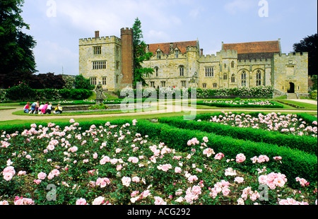 Penshurst Place stately historic house home garden near Royal Tunbridge Wells, Sevenoaks, Tonbridge, in Kent, England. Stock Photo