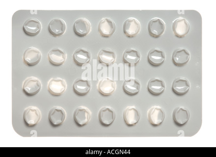 Empty tablet packet Stock Photo
