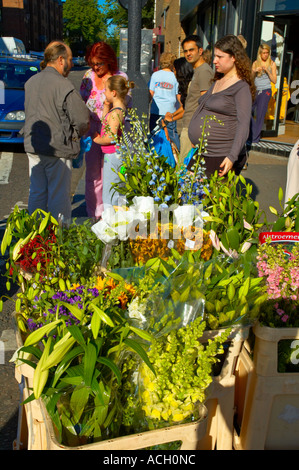 Portobello Road market in London the capital of England UK Stock Photo