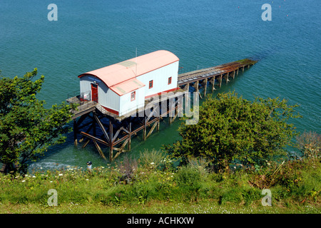 Tenby, old lifeboat station in Tenby, Pembrokeshire , Wales Stock Photo