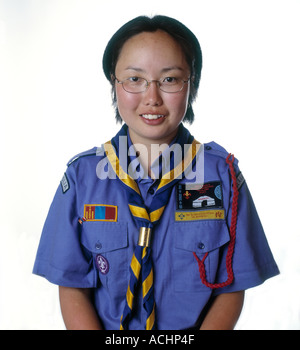 Mongolia Bolor Buyandelger at the 20th World Scout Jamboree Sattahip Thailand Stock Photo