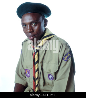 Uganda Nelson Tugume at the 20th World Scout Jamboree Sattahip Thailand Stock Photo