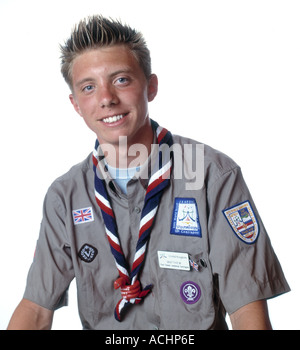 United Kingdom Matthew Richard at the 20th World Scout Jamboree Sattahip Thailand Stock Photo