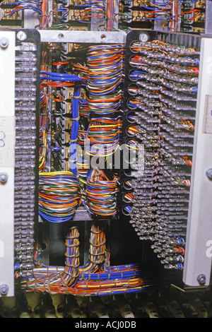 Wiring bay in BBC television studio equipment rack JMH0362 Stock Photo -  Alamy