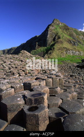 The hexagonal columns of the Giant's Causeway, County Antrim, Northern Ireland.