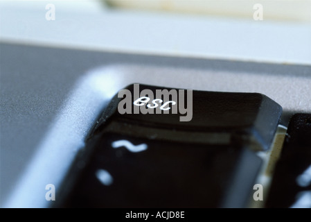 An escape key on a computer keyboard Stock Photo