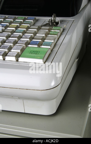 Well used cash register  Stock Photo