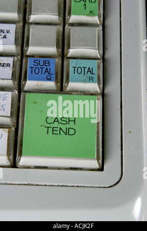 Well used cash register  Stock Photo