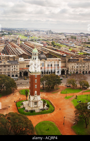 Torre Monumental (Torre de los Ingleses - English tower) and Retiro railway  station, Buenos Aires, Argentina Stock Photo - Alamy