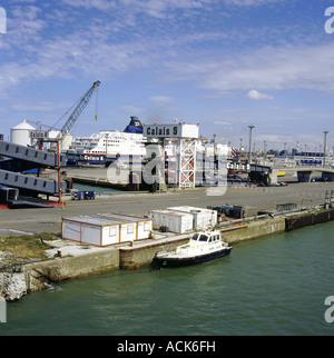 geography / travel, France, Calais, port, liner, passenger ship, Normandy, harbour Stock Photo