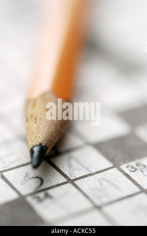 Crossword puzzle Stock Photo