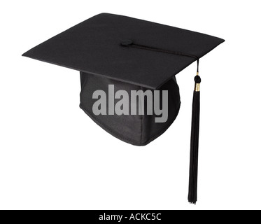 Black Graduation cap Stock Photo