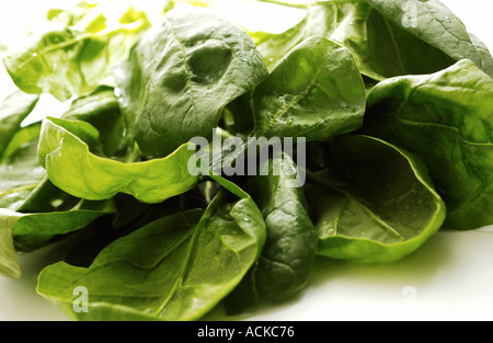 spinach leaves Stock Photo