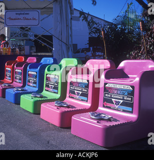 Footsie Wootsie feet massage seats at  Dade County Fair, Florida, USA. Stock Photo