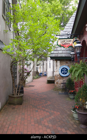 Shopping area in downtown Gatlinburg, Tennessee, USA Stock Photo