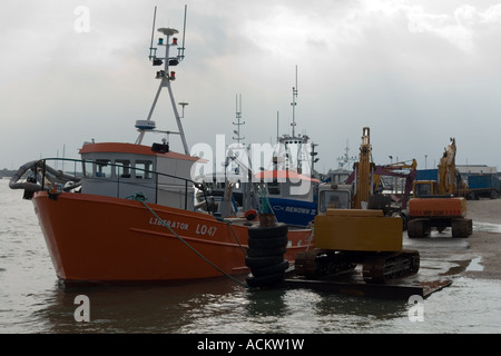 Fishing boats at Leigh-on-Sea in the Thames Estuary Stock Photo