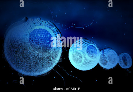 High density lipoproteins Stock Photo