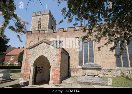 Enfield parish church by the market place in the centre of the town Stock Photo