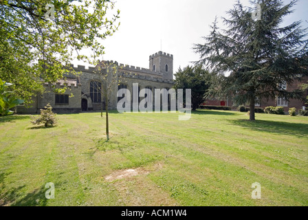 Enfield parish church by the market place in the centre of the town Stock Photo