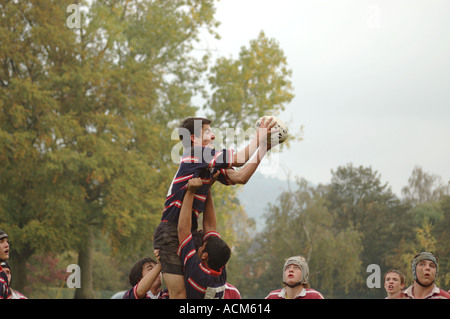 School rugby union Stock Photo