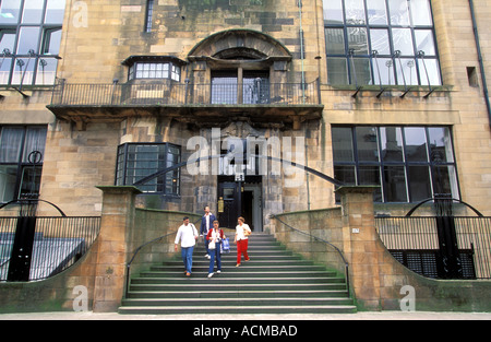 Scotland Glasgow Glasgow School of Art designed by the famous architect Charles Rennie Mackintosh Stock Photo