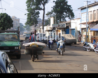Street scene Lome Togo West Africa Stock Photo