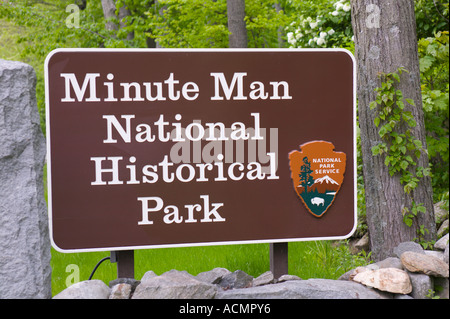 Minuteman National Park Concord Massachusetts Stock Photo