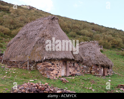 Teitos in Braña de la Corra Somiedo Natural Park and Biosphere Reserve ...