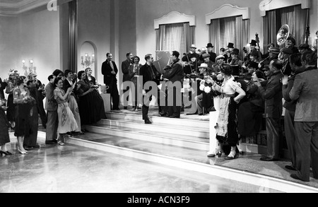 Scene from 1938 Film Kicking the Moon Around Featuring the Ambrose Orchestra Stock Photo