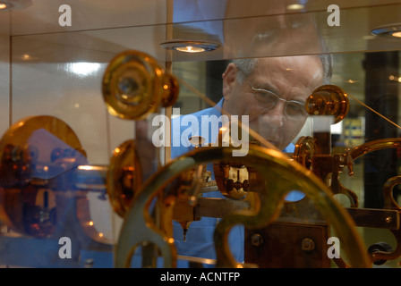 Portrait of Stef Wertheimer Israeli industrialist at Teffen industrial park Northern Galilee Israel Stock Photo