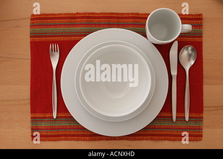 Breakfast brunch sunday morning weekend place cover - Frühstücksgedeck Stock Photo