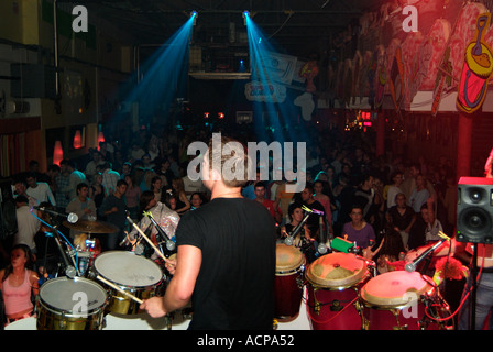 Bongo Player in a Nightclub Stock Photo