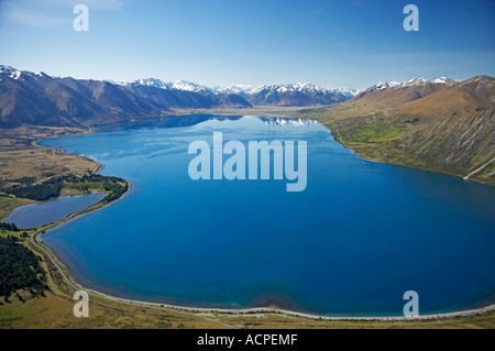Lake Ohau and Lake Middleton Mackenzie Country South Island New Zealand ...