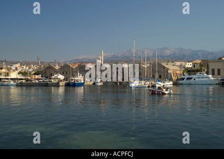 Chania Venetian Harbour Stock Photo