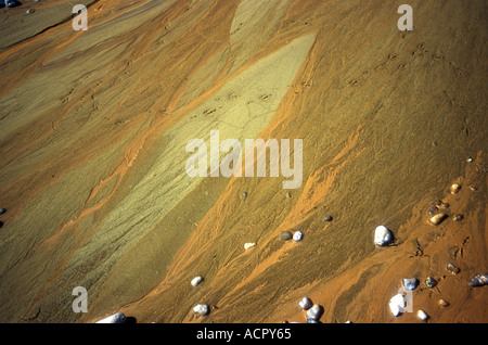 BEACH PATTERNS SIDMOUTH DEVON ENGLAND Stock Photo