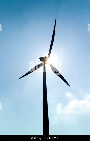 Wind turbine, low angle view Stock Photo