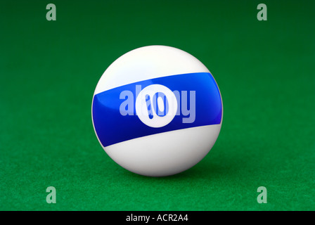 Number 10 Pool Ball Stock Photo