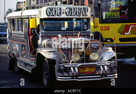 Jeepney Manila Philippines 1 Stock Photo
