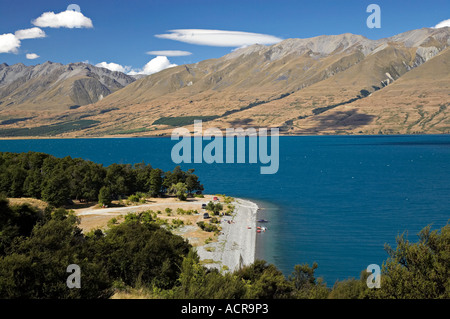 Lake Ohau and Ben Ohau North Otago Mackenzie Country South Island New ...