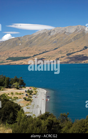 Lake Ohau and Ben Ohau North Otago Mackenzie Country South Island New ...