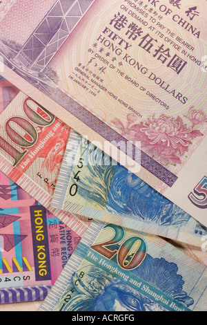 Hong Kong dollar banknotes Stock Photo